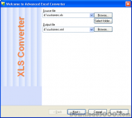 Advanced Excel Converter screenshot